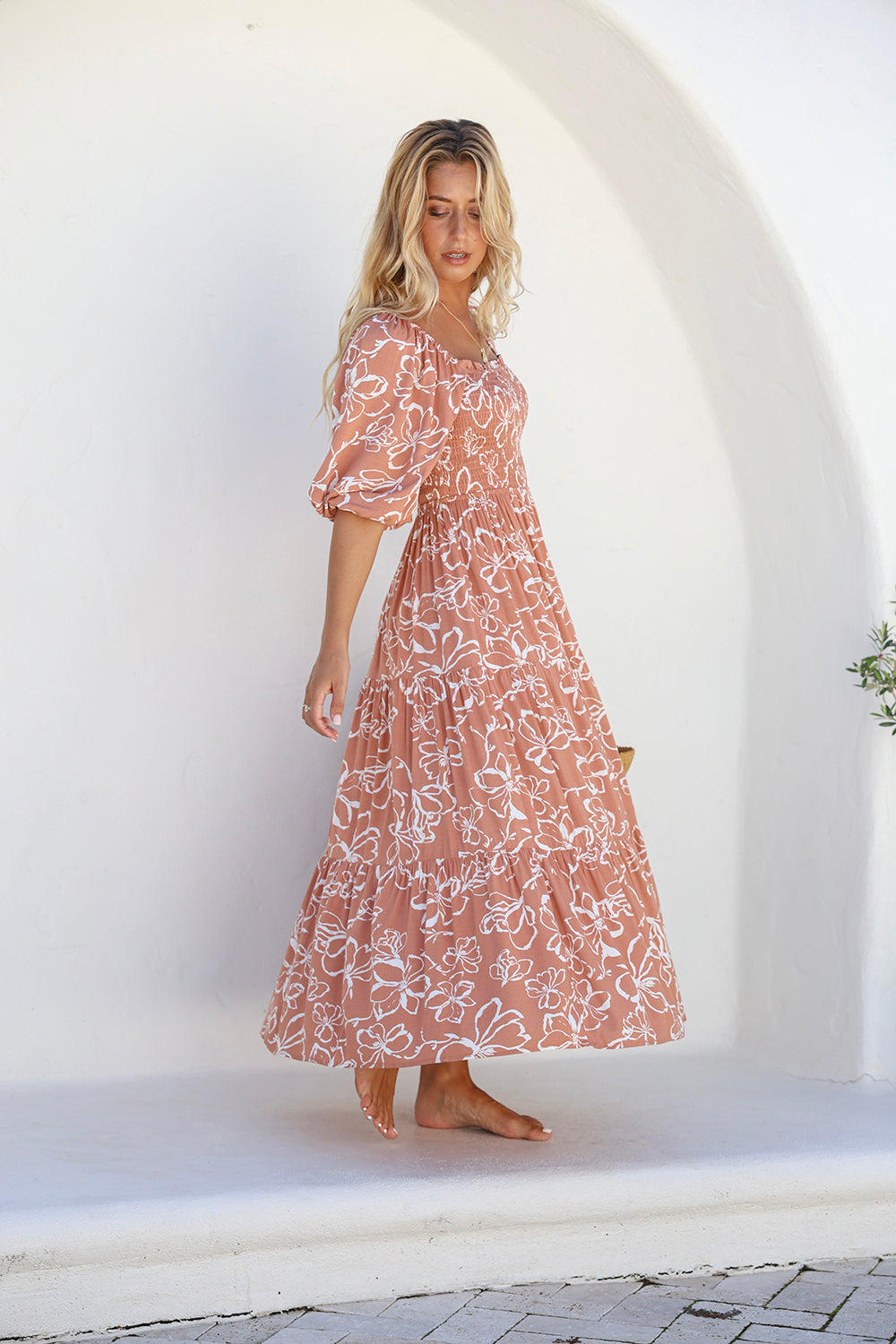 Havana Off the Shoulder Maxi Dress