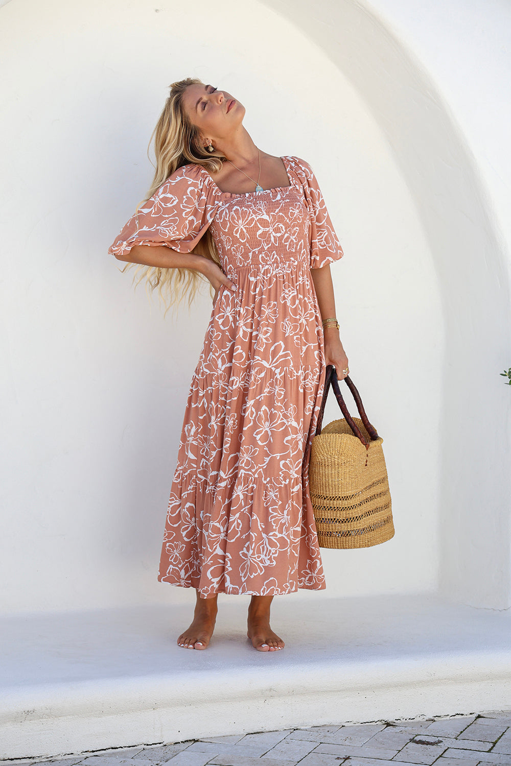 Havana Off the Shoulder Maxi Dress