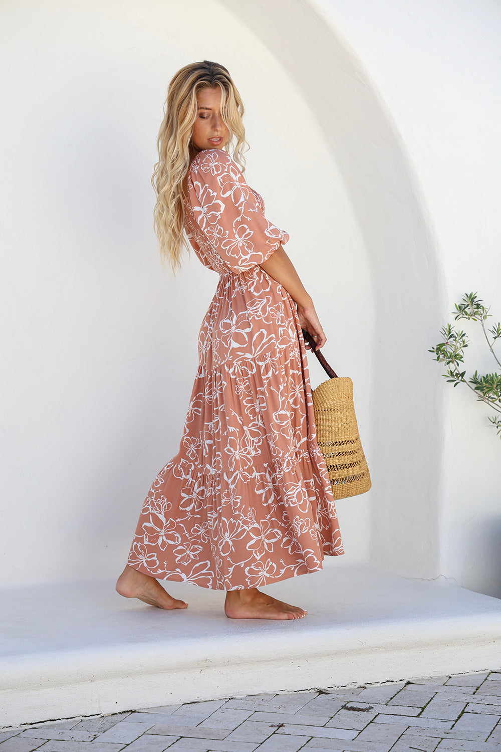 Havana Off the Shoulder Maxi Dress