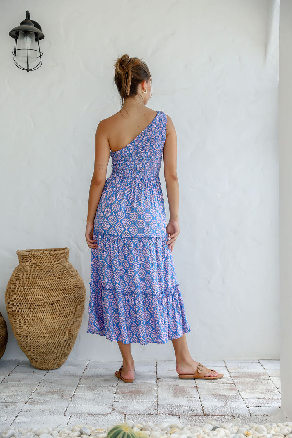 Salina One Shoulder Maxi Dress rear view